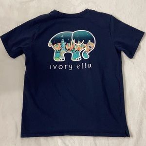 NWOT Navy Blue Ivory Ella T-Shirt | Womens Size Small